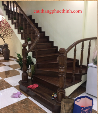 Cầu thang gỗ - Cầu Thang Phúc Thịnh - Công Ty TNHH Trang Trí Nội Thất Phúc Thịnh